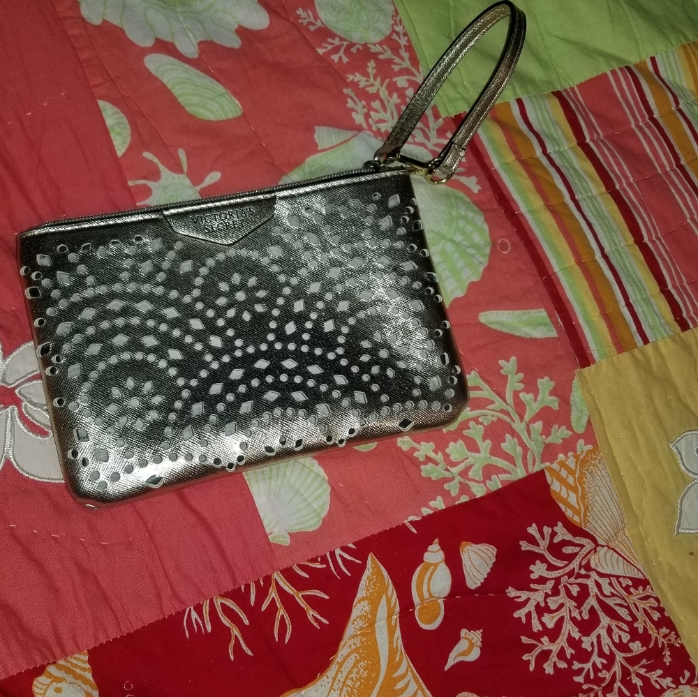 Gold Victoria's secret wristlet